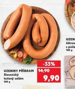 Kaufland Slovenský točený salám nabídka