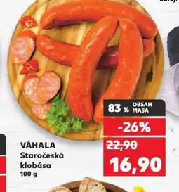 Kaufland Staročeská klobása nabídka