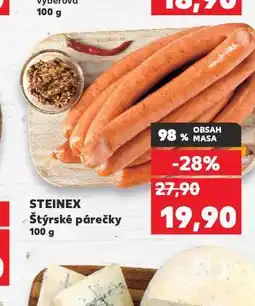Kaufland Štýrské párečky nabídka