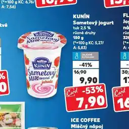 Kaufland Kunín smetanový jogurt nabídka