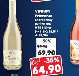 Kaufland Vinium frizzante nabídka