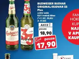 Kaufland Pivo budweiser budvar original nabídka