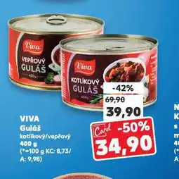 Kaufland Viva guláš nabídka