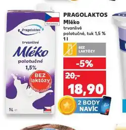 Kaufland Trvanlivé mléko 1,5% nabídka