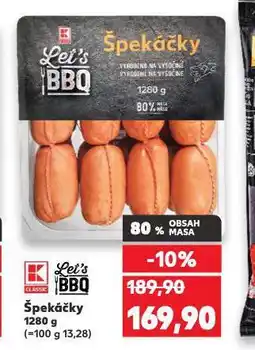 Kaufland Špekáčky nabídka