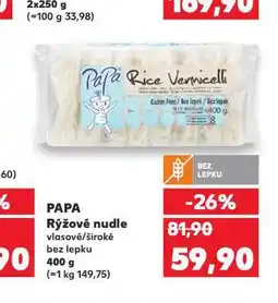 Kaufland Papa rýžové nudle nabídka