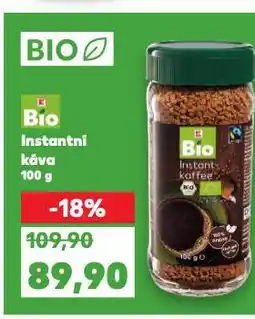 Kaufland Bio instangtní káva nabídka