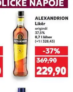 Kaufland Alexadrion likér nabídka
