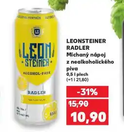 Kaufland Leonsteiner radler nealkoholické pivo nabídka