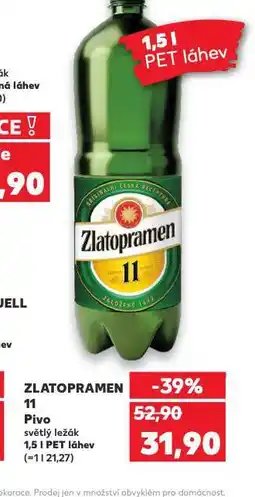 Kaufland Pivo zlatopramen 11 nabídka