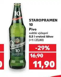 Kaufland Pivo staropramen 10 nabídka