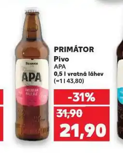 Kaufland Pivo primátor nabídka