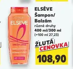 Kaufland Loreal elseve šampon, balzám nabídka