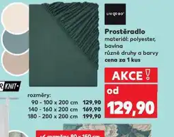 Kaufland Napínací prostěradlo 180-200 x 200 cm nabídka