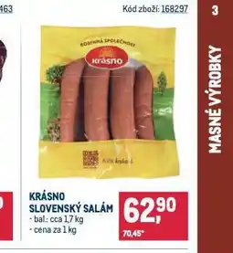 Makro Slovenský salám nabídka