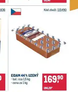 Makro Eidam 44% uzený nabídka
