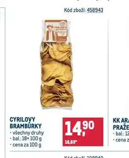 Makro Cyrilovy brambůrky nabídka