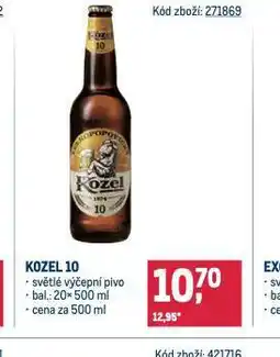 Makro Pivo velkopopovický kozel 10 nabídka