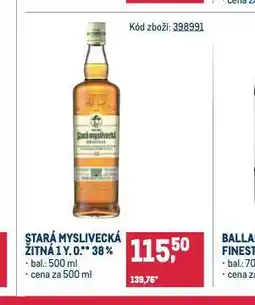 Makro Stará žitná myslivecká nabídka