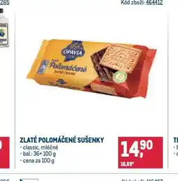 Makro Zlaté polomáčené sušenky nabídka