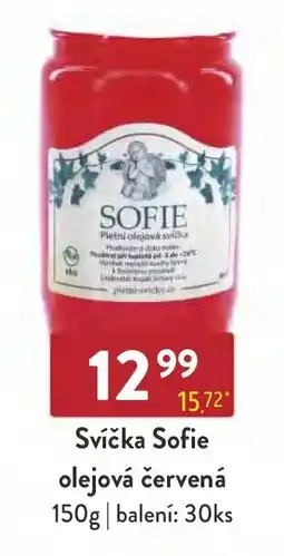 Astur&Qanto Svíčka Sofie olejová červená nabídka