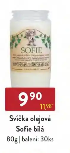 Astur&Qanto Svíčka olejová Sofie bílá nabídka