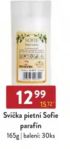 Astur&Qanto Svíčka pietní Sofie parafín nabídka