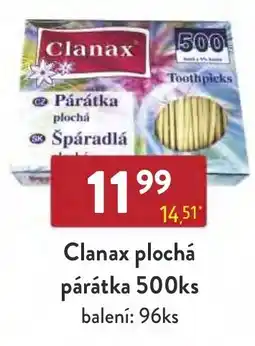 Clanax plochá párátka