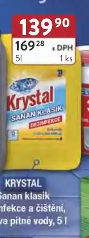 Astur&Qanto KRYSTAL Sanan klasik dezinfekce a čištění, úprava pitné vody nabídka