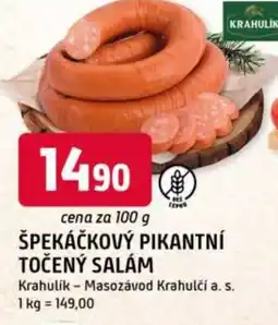 Trefa Špekáčkový pikantní točený salám nabídka