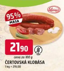 Trefa Čertovská klobása nabídka