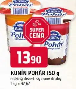 Trefa KUNÍN Pohár nabídka