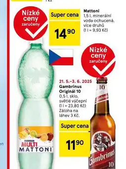 Tesco Mattoni ochucená nabídka