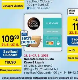 Tesco Nescafé dolce gusto kávové kapsle nabídka