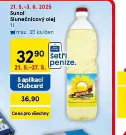 Tesco Sunol slunečnicový olej nabídka