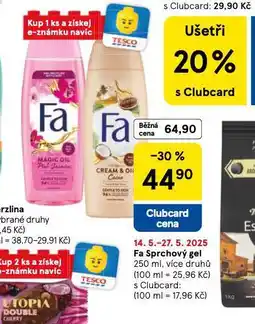 Tesco Fa sprchový gel nabídka
