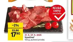 Tesco Vysočina nabídka