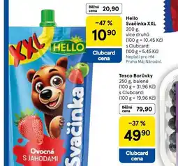 Tesco Hello svačinka xxl nabídka