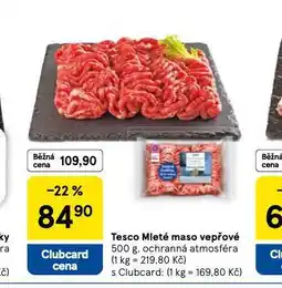 Tesco Mleté maso vepřové nabídka