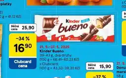 Tesco Kinder bueno nabídka