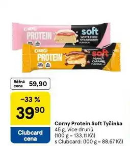 Tesco Corny protein soft tyčinka nabídka