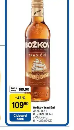 Tesco Božkov tradiční nabídka