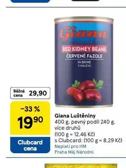 Tesco Giana luštěniny nabídka