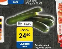 Tesco Cuketa zelená nabídka