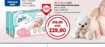 Tesco Linteo baby dětské pleny nabídka