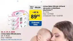 Tesco Linteo baby dětské vlhčené ubrousky nabídka