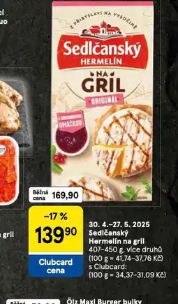 Tesco Sedlčanský hermelín nabídka