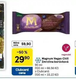 Tesco Magnum vegan chill zmrzlina borůvková nabídka