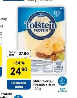 Tesco Milko tolštejn protein plátky nabídka