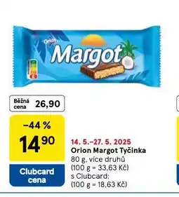 Tesco Orion margot tyčinka nabídka